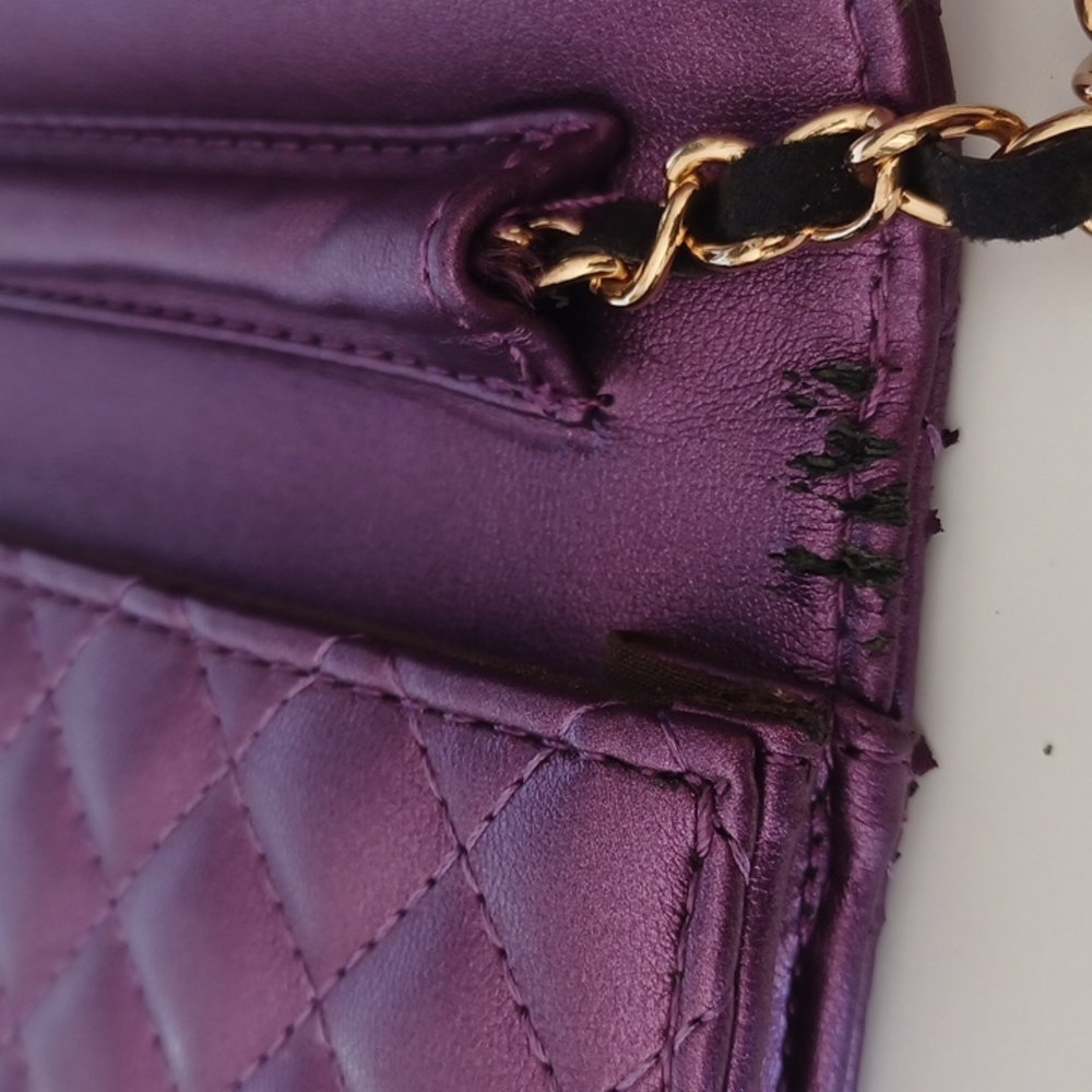 Mellow World Amanda Quilted Purple Crossbody Bag Gem